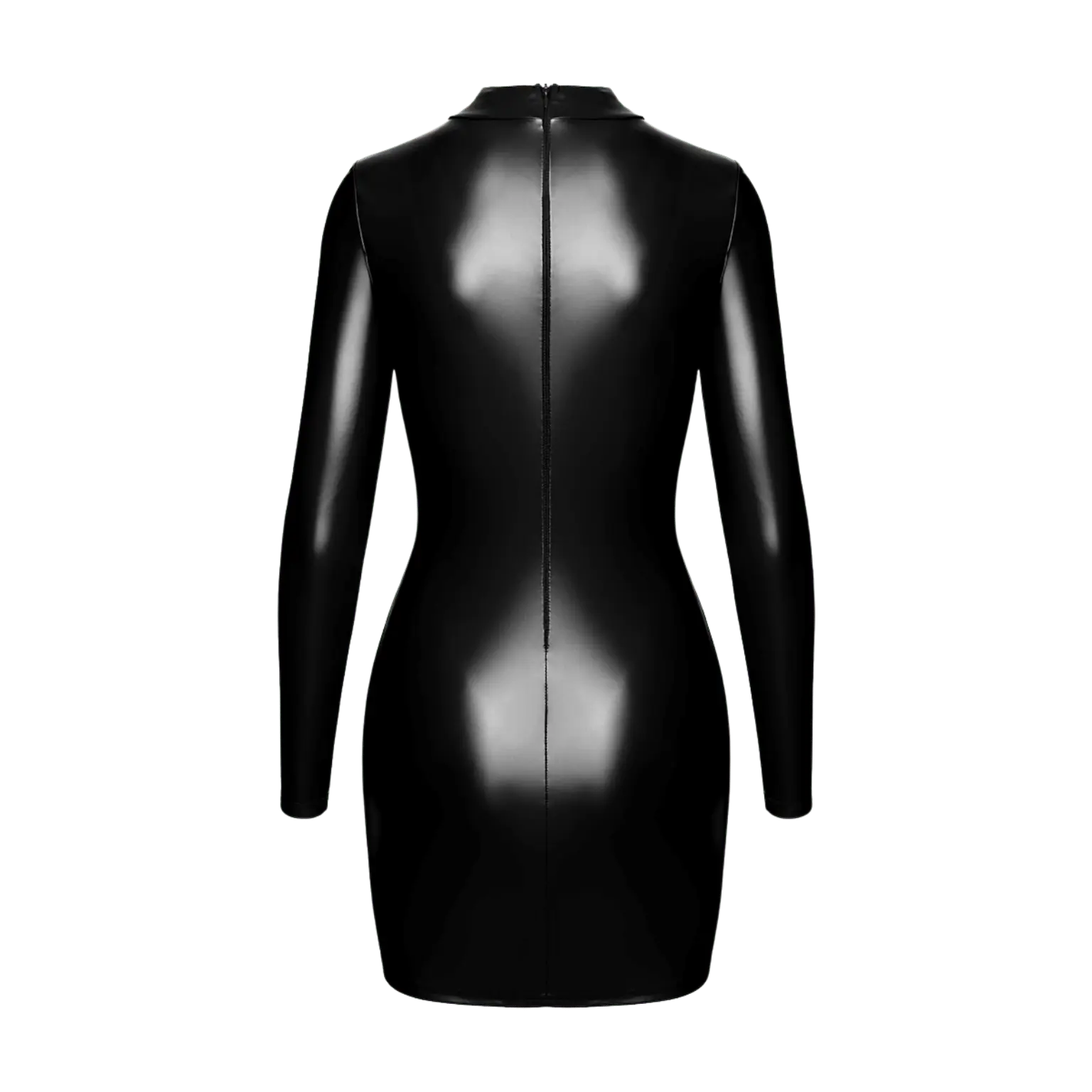 Robe courte sensuelle à col montant et découpe audacieuse – Oh My God’Z