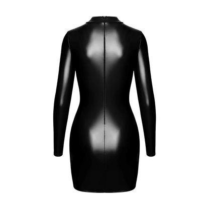 Robe courte sensuelle à col montant et découpe audacieuse – Oh My God’Z