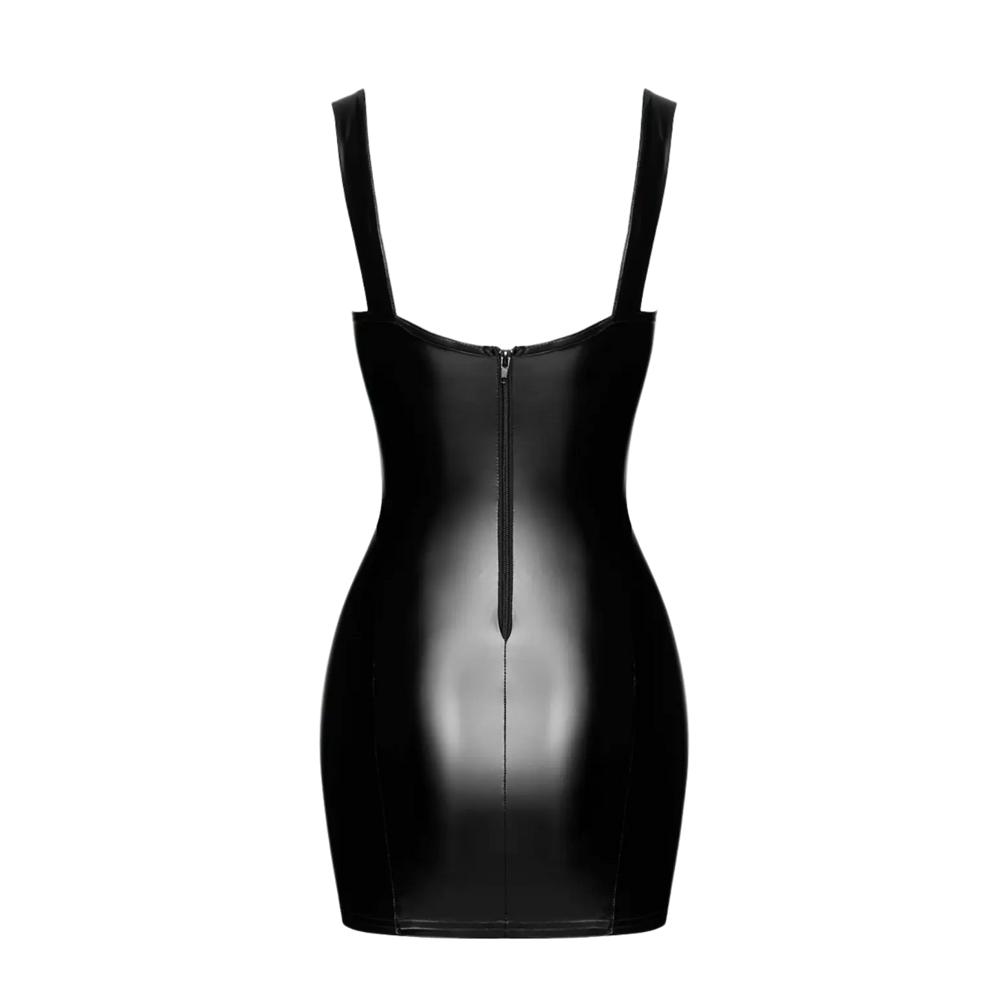 Lingerie sexy Vixen F363 à fermeture zippée dos et laçage poitrine – Noir Handmade