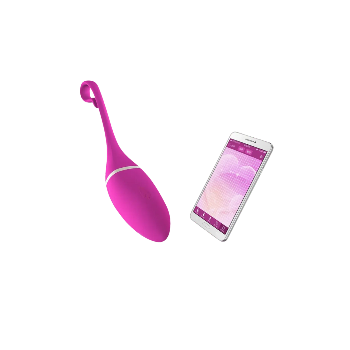 Oeuf vibrant connecté Irena de Realov, en vente chez Oh My God'Z. Ce sextoy haut de gamme se contrôle via une application smartphone pour des vibrations personnalisées à distance, parfait pour des expériences sensorielles innovantes et intimes