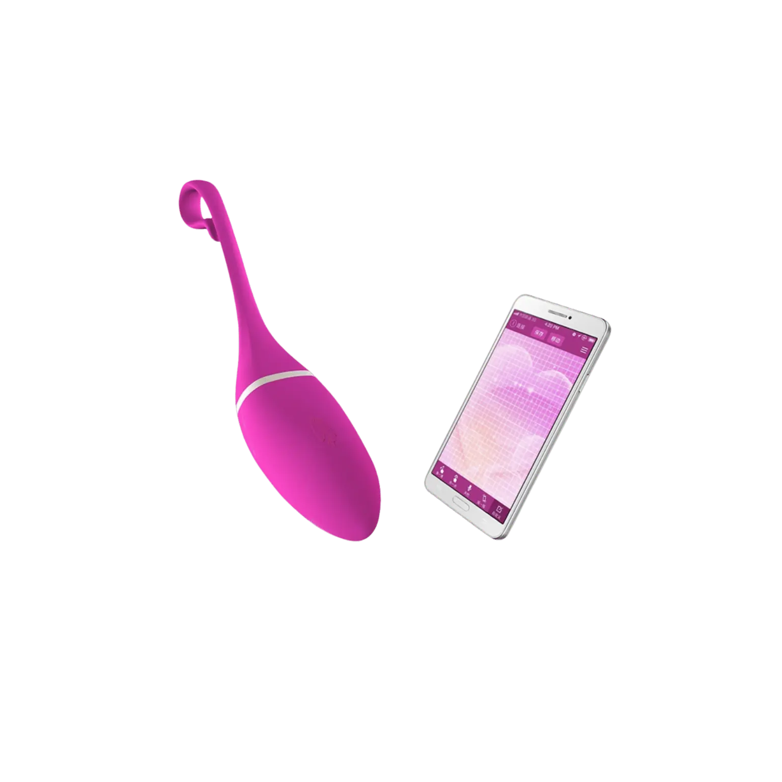 Oeuf vibrant connecté Irena de Realov, en vente chez Oh My God'Z. Ce sextoy haut de gamme se contrôle via une application smartphone pour des vibrations personnalisées à distance, parfait pour des expériences sensorielles innovantes et intimes
