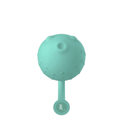 Vue frontale de l'oeuf vibrant connecté Magic Fugu en vert. Design ergonomique pour une stimulation optimale via application mobile. Disponible chez Oh My God'Z.