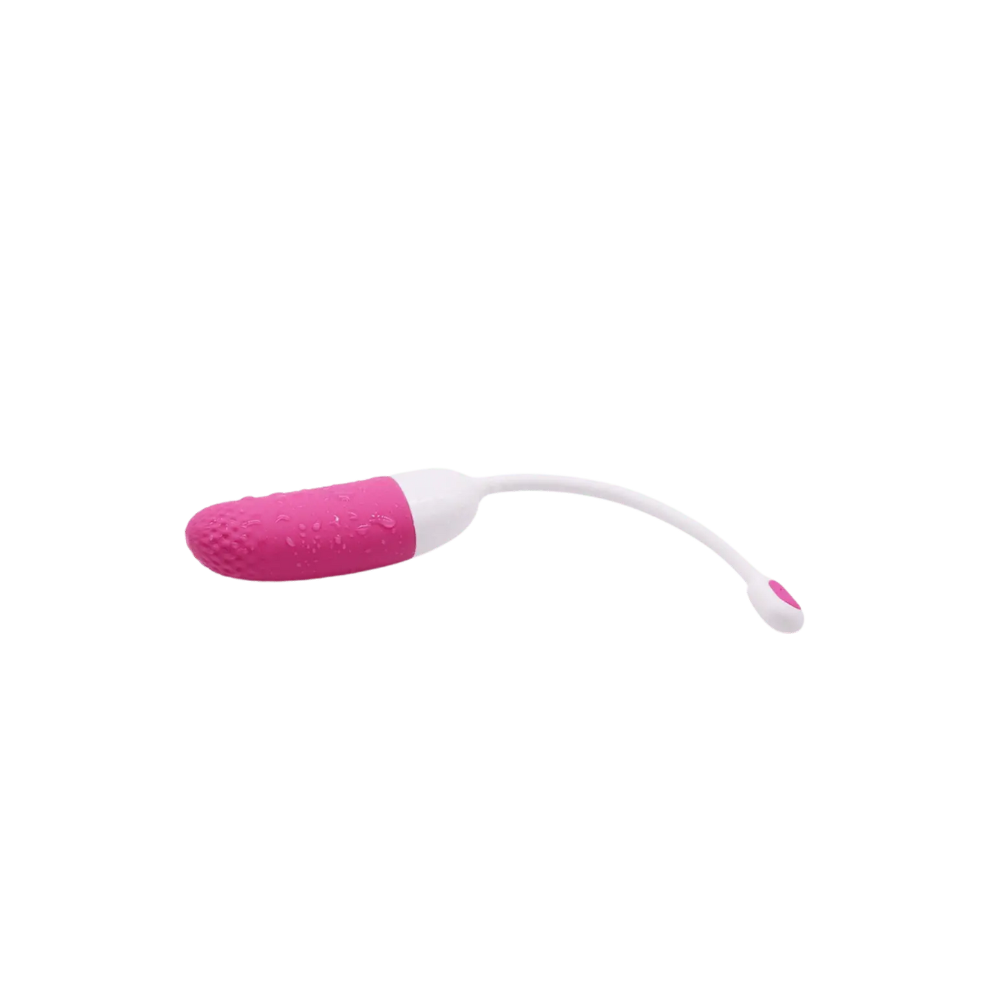 Œuf vibrant connecté Magic Vini en rose et blanc avec antenne flexible, proposé par Oh My God'Z. Étanche et contrôlable à distance, idéal pour des moments de plaisir sous la douche ou dans le bain.