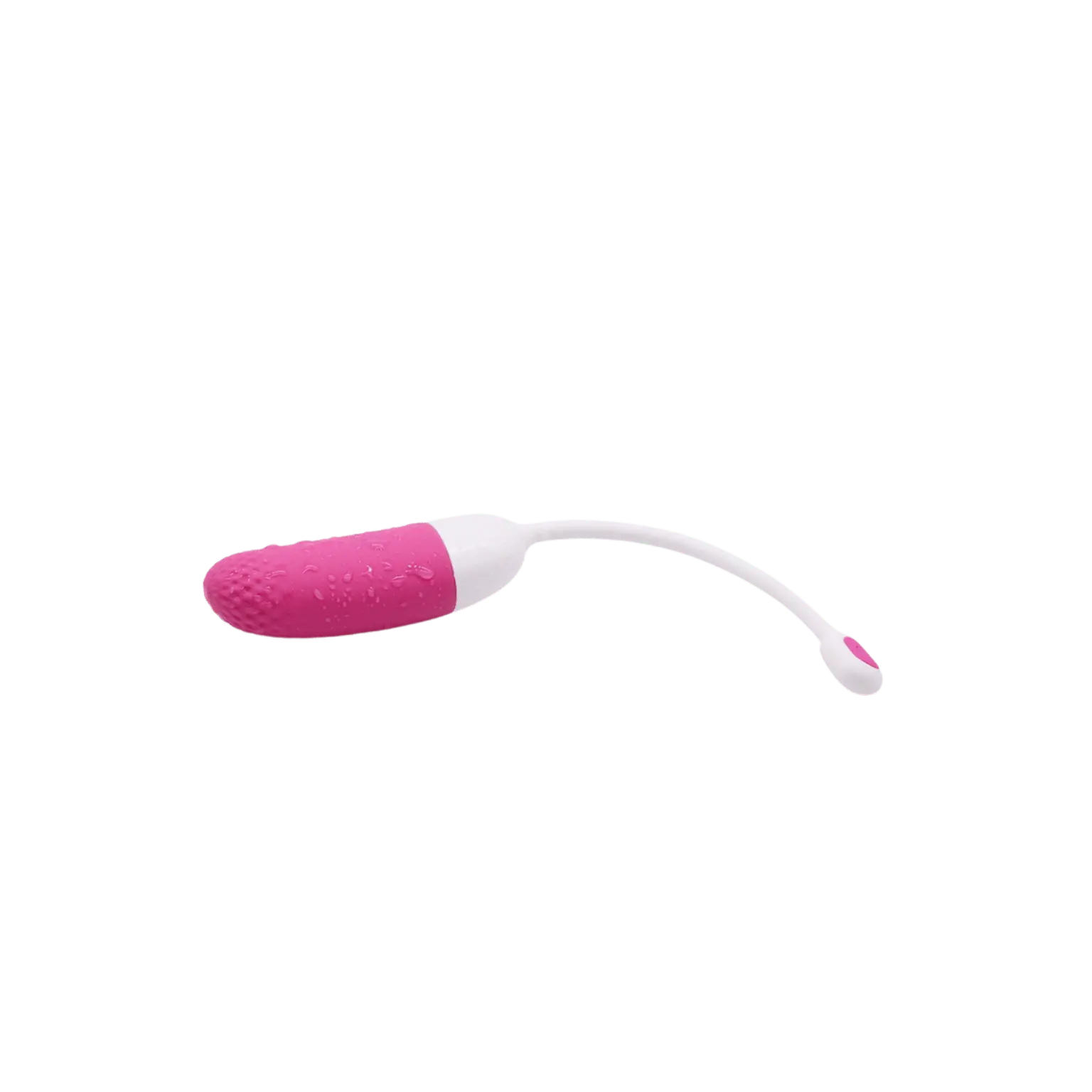 Œuf vibrant connecté Magic Vini en rose et blanc avec antenne flexible, proposé par Oh My God'Z. Étanche et contrôlable à distance, idéal pour des moments de plaisir sous la douche ou dans le bain.