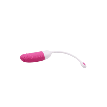 Œuf vibrant connecté Magic Vini en rose et blanc avec antenne flexible, proposé par Oh My God'Z. Étanche et contrôlable à distance, idéal pour des moments de plaisir sous la douche ou dans le bain.