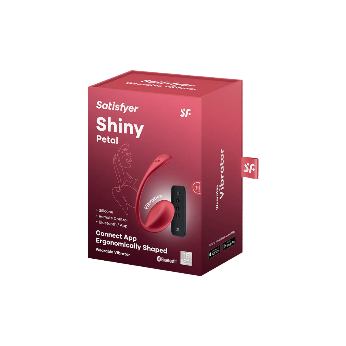 Le sextoy connecté Petal de Satisfyer en version rouge, disponible chez Oh My God'Z. Grâce à son application mobile et sa télécommande, explorez de nouvelles sensations avec ce vibromasseur ergonomique et puissant.