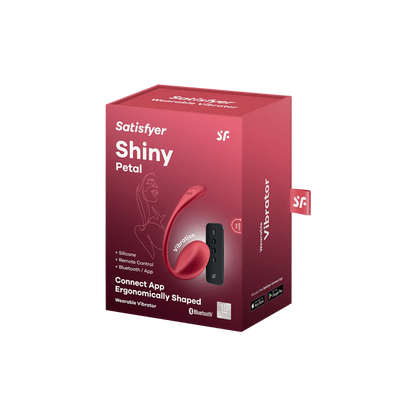 Le sextoy connecté Petal de Satisfyer en version rouge, disponible chez Oh My God'Z. Grâce à son application mobile et sa télécommande, explorez de nouvelles sensations avec ce vibromasseur ergonomique et puissant.