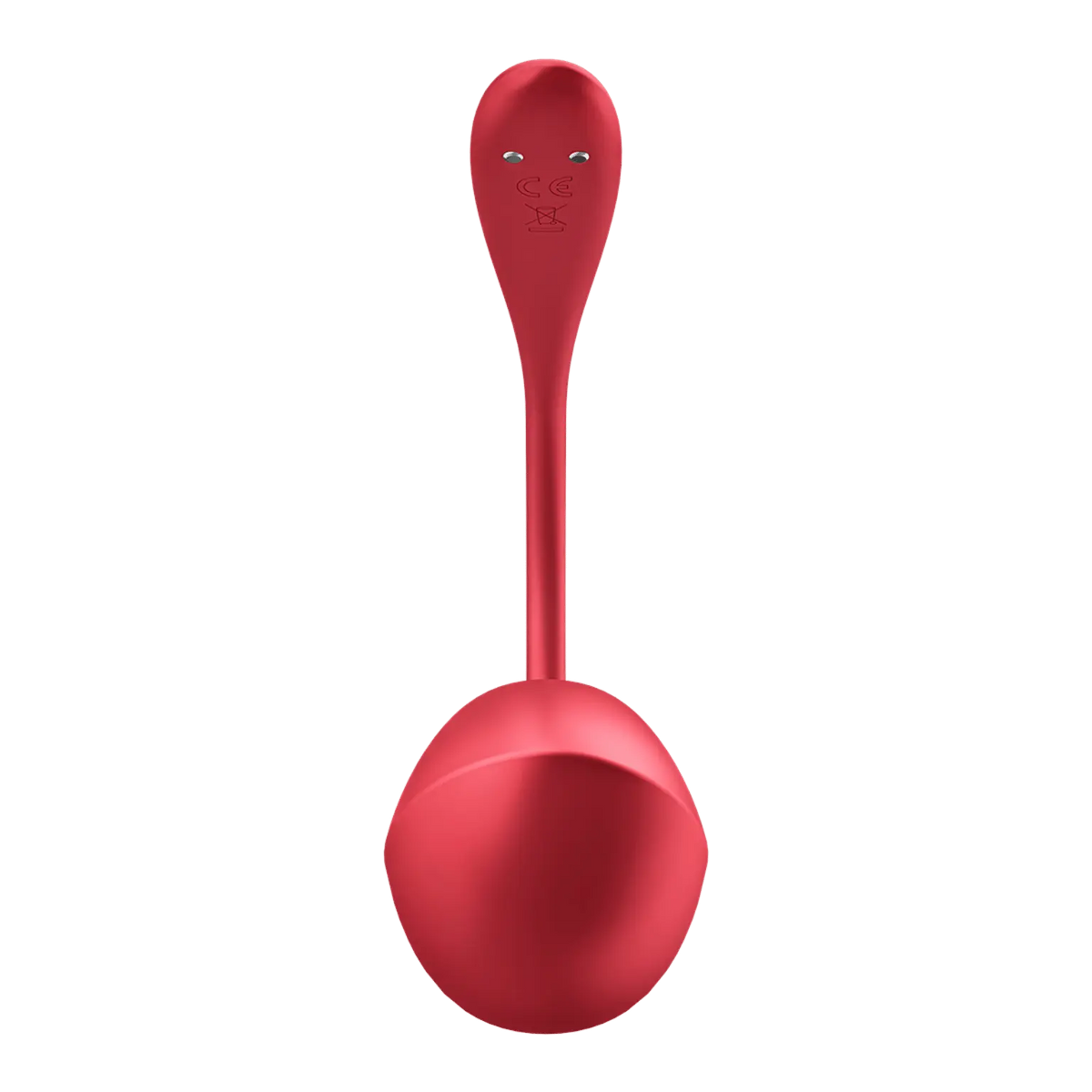 Vue latérale du sextoy Petal de Satisfyer en vente chez Oh My God'Z. Sa courbure et sa texture en silicone offrent une sensation de douceur et une stimulation efficace du point G et du clitoris.
