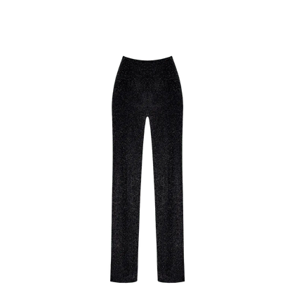 Pantalon Onyx F374 Noir Handmade maille pailletée – Oh My God’Z