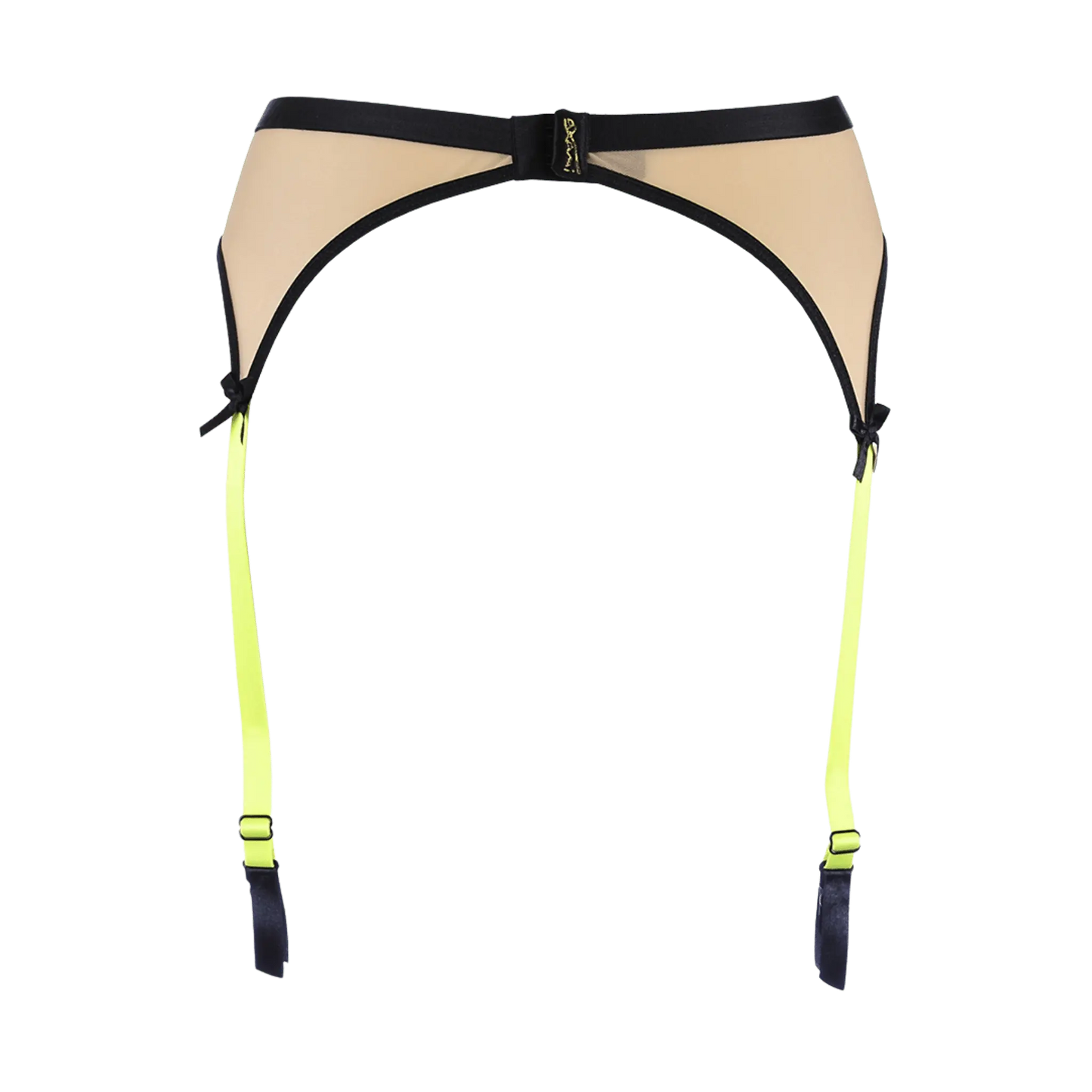 Conception avant-gardiste du porte-jarretelles V-10142 d'Axami avec détails en fluo, exclusivité Oh My God'Z pour une lingerie qui sort de l'ordinaire.