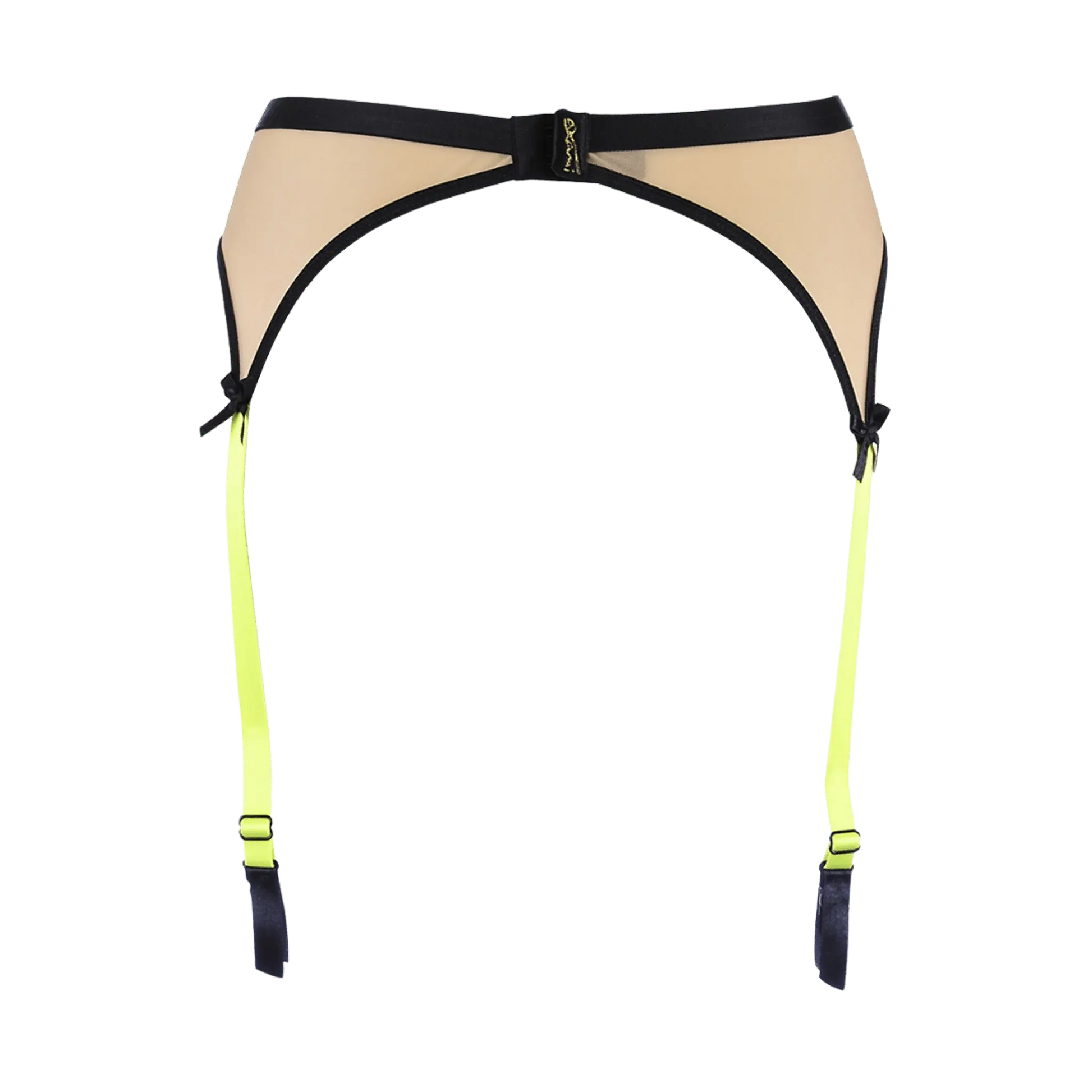 Conception avant-gardiste du porte-jarretelles V-10142 d'Axami avec détails en fluo, exclusivité Oh My God'Z pour une lingerie qui sort de l'ordinaire.