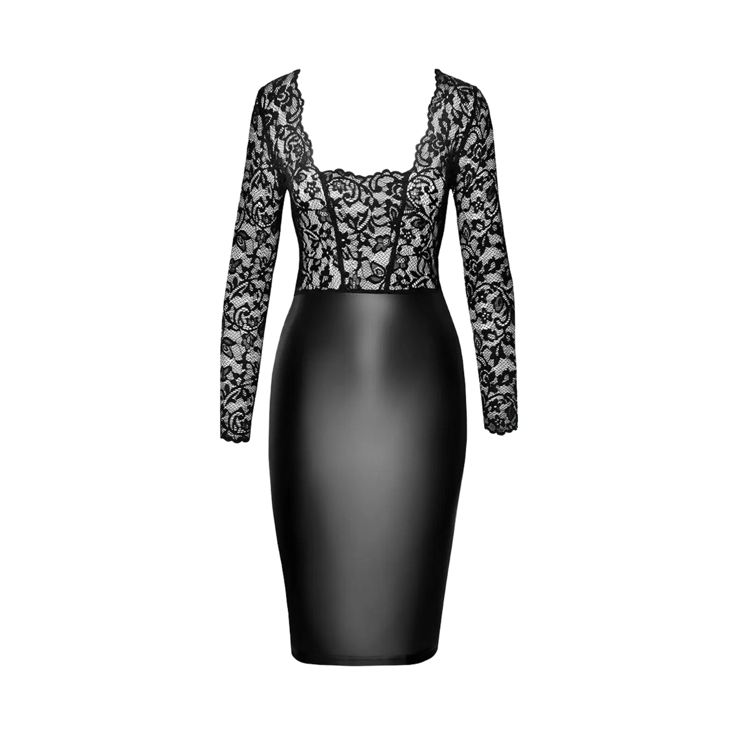 Robe Euphoria F295 Noir Handmade dentelle noire chic – Oh My God’Z