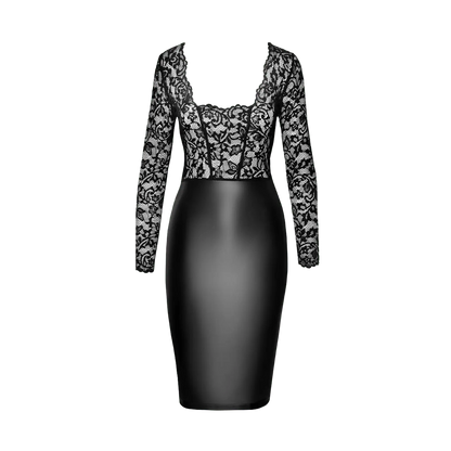 Robe Euphoria F295 Noir Handmade dentelle noire chic – Oh My God’Z