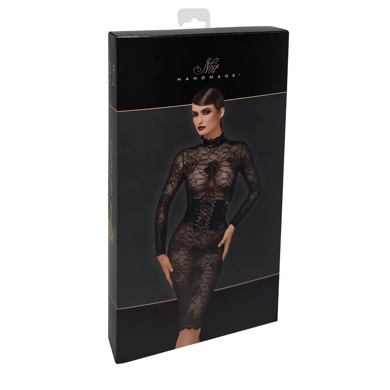 Emballage de la robe corset Noirelle F375 – Noir Handmade – Collection Kink Royal