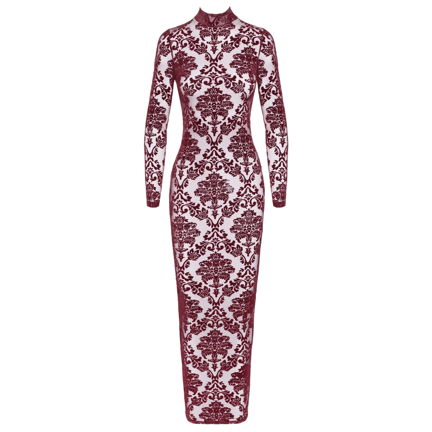Robe dos nu fendue Kink Royal F383 Noir Handmade – Oh My God’Z
