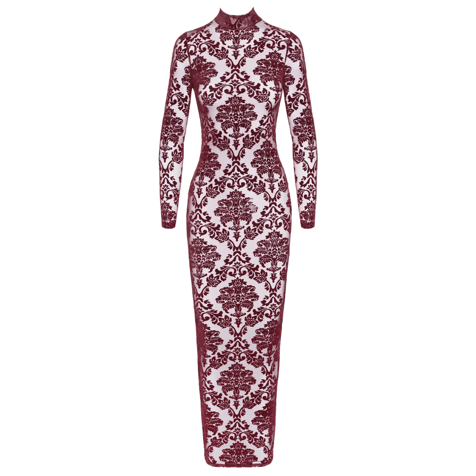Robe dos nu fendue Kink Royal F383 Noir Handmade – Oh My God’Z