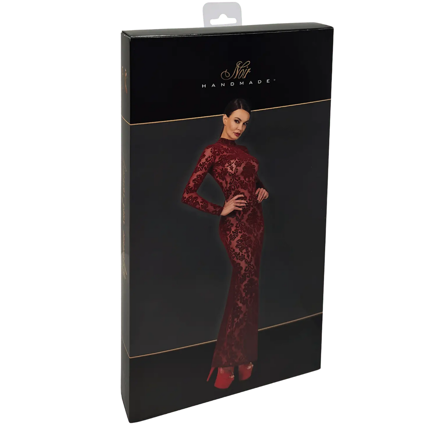 Robe sensuelle longue Kink Royal F383 Noir Handmade – Oh My God’Z