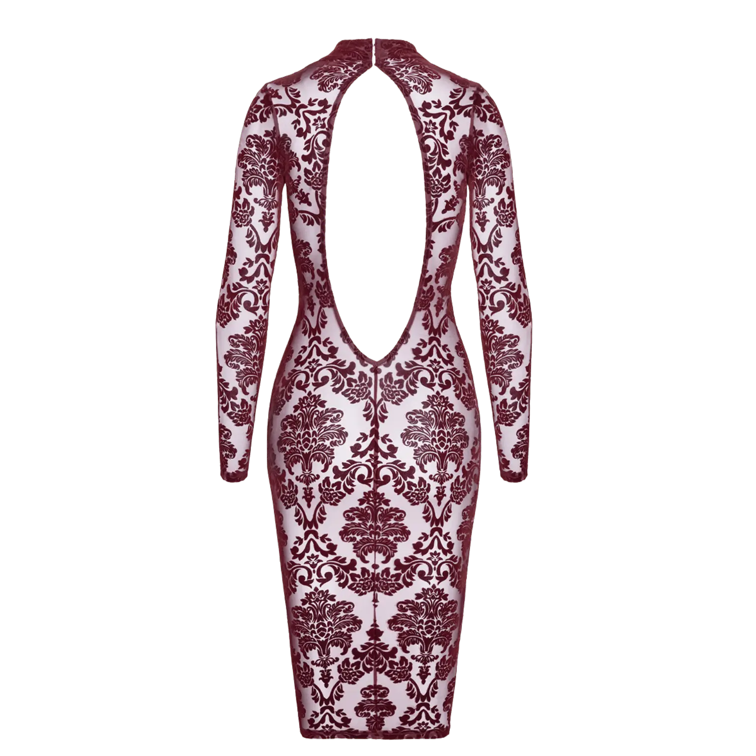 Robe dos nu élégante Kink Royal F384 Noir Handmade – Oh My God’Z