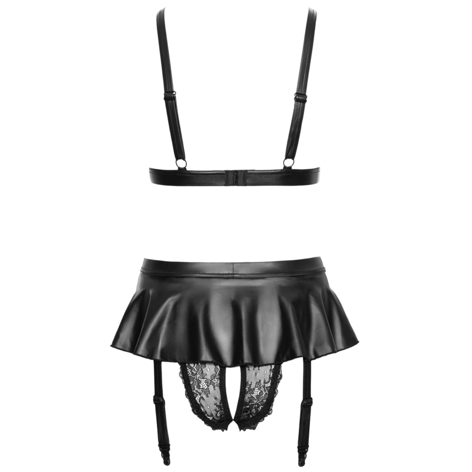 Ensemble lingerie noire vue arrière Oh My God’Z. Raffiné.