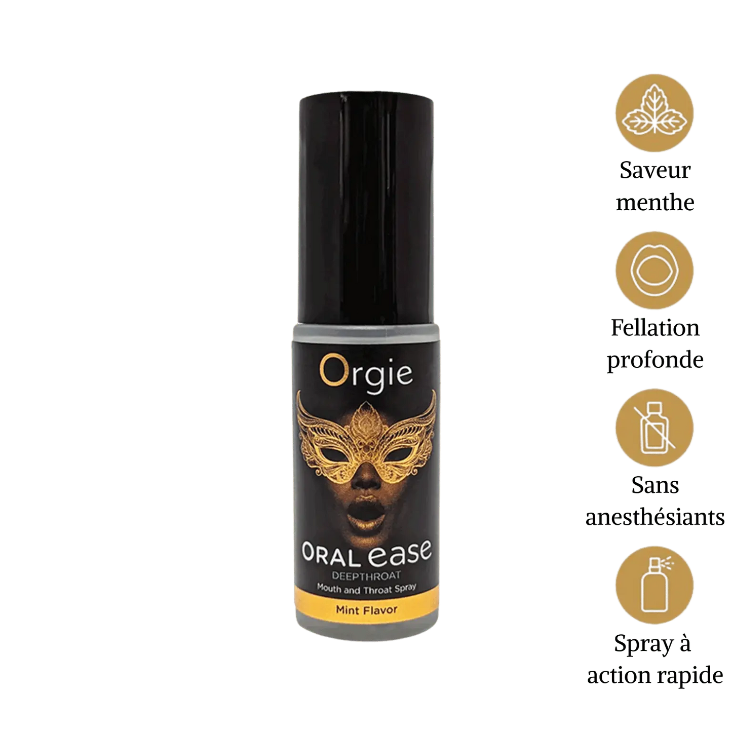 Spray Oral Ease Deepthroat Orgie flacon élégant action rapide – Oh My God’Z