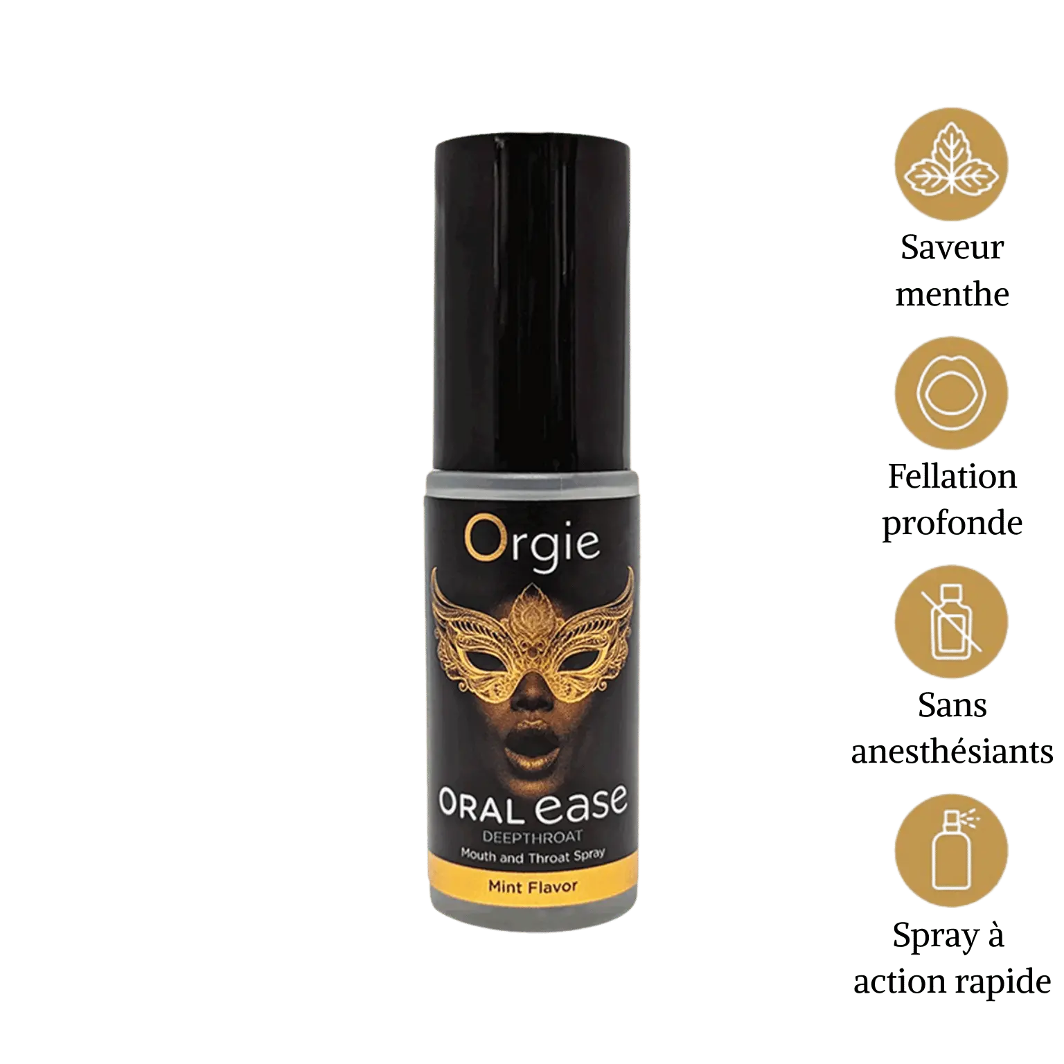 Spray Oral Ease Deepthroat Orgie flacon élégant action rapide – Oh My God’Z