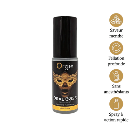 Spray Oral Ease Deepthroat Orgie flacon élégant action rapide – Oh My God’Z