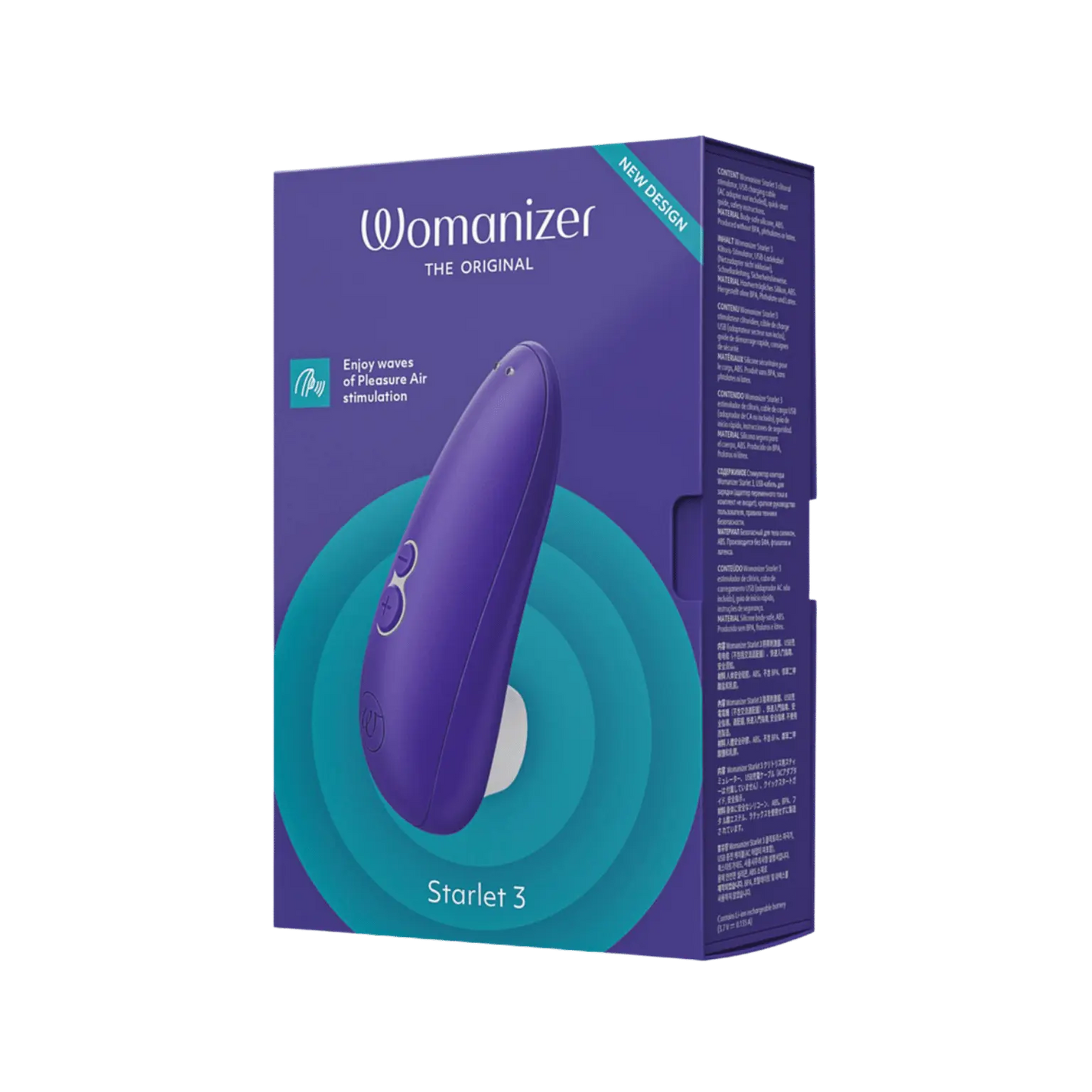 Boîte Womanizer Starlet 3 violet stimulateur clitoridien Oh My God'Z