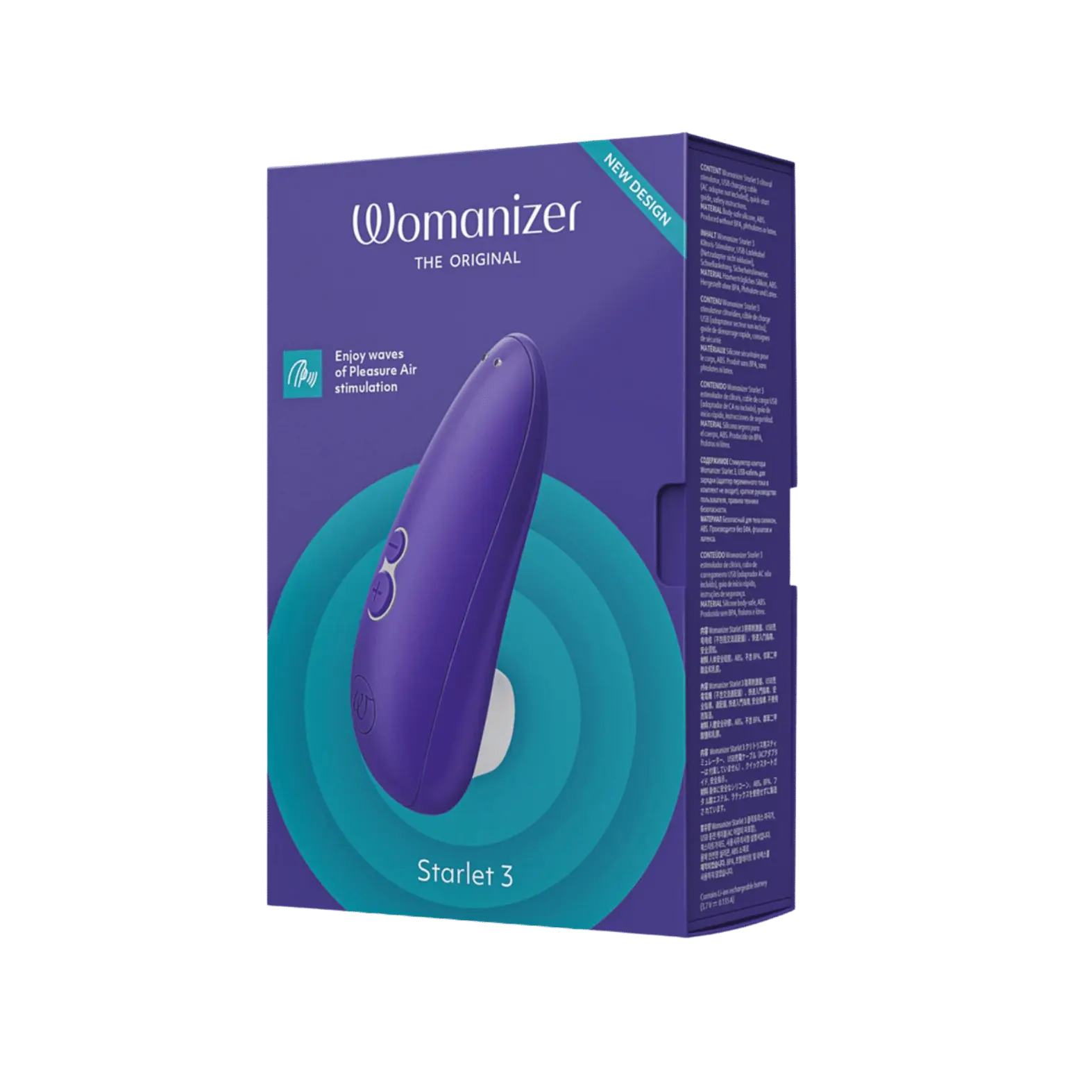 Boîte Womanizer Starlet 3 violet stimulateur clitoridien Oh My God'Z