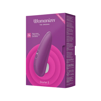 Boîte Womanizer Starlet 3 violet sextoy haut de gamme Oh My God'Z