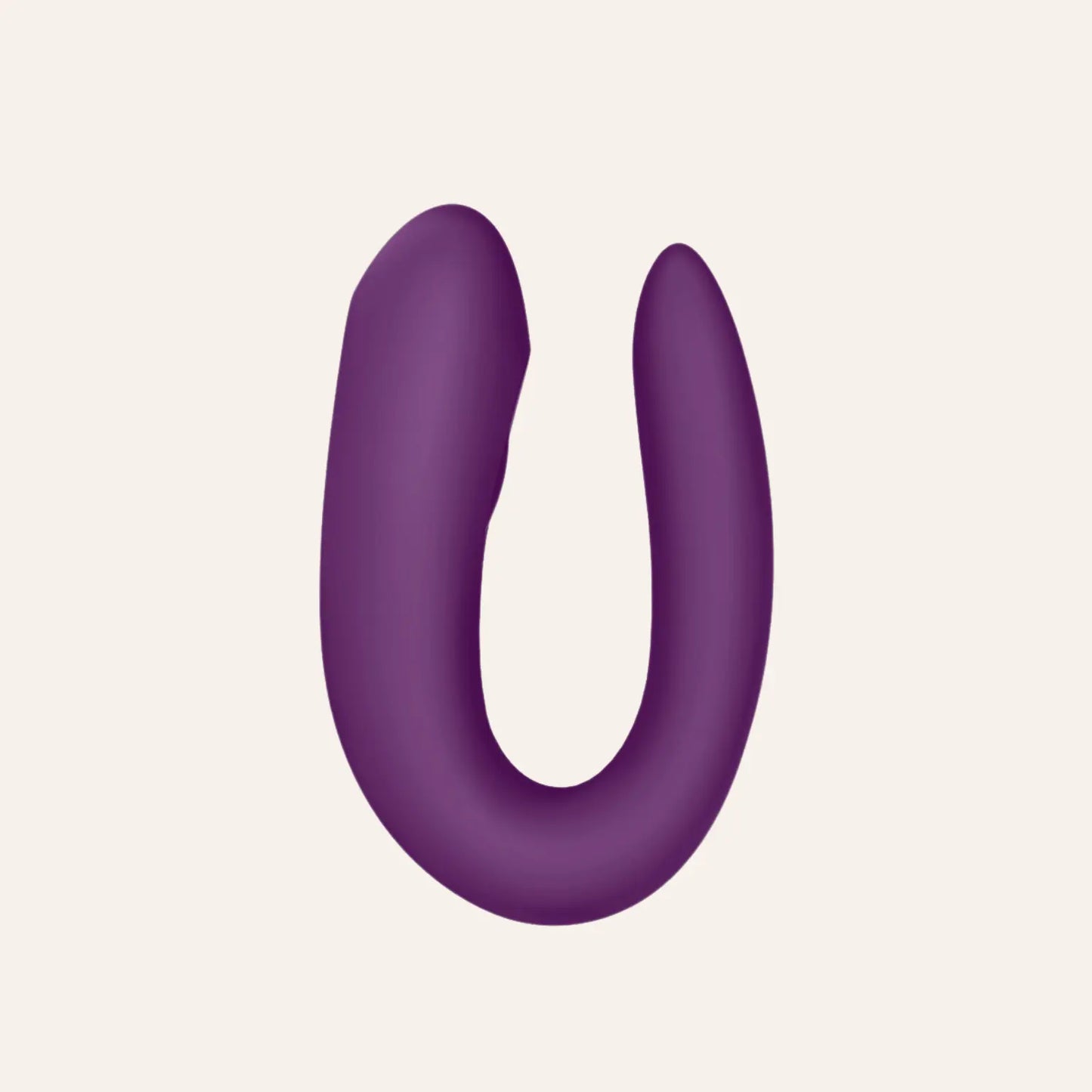 Vue de dessus du stimulateur pour couple Double Joy de Satisfyer, en forme de U, conçu pour une stimulation simultanée du clitoris et du point G pendant les rapports. Sextoy haut de gamme proposé par Oh My God'Z.