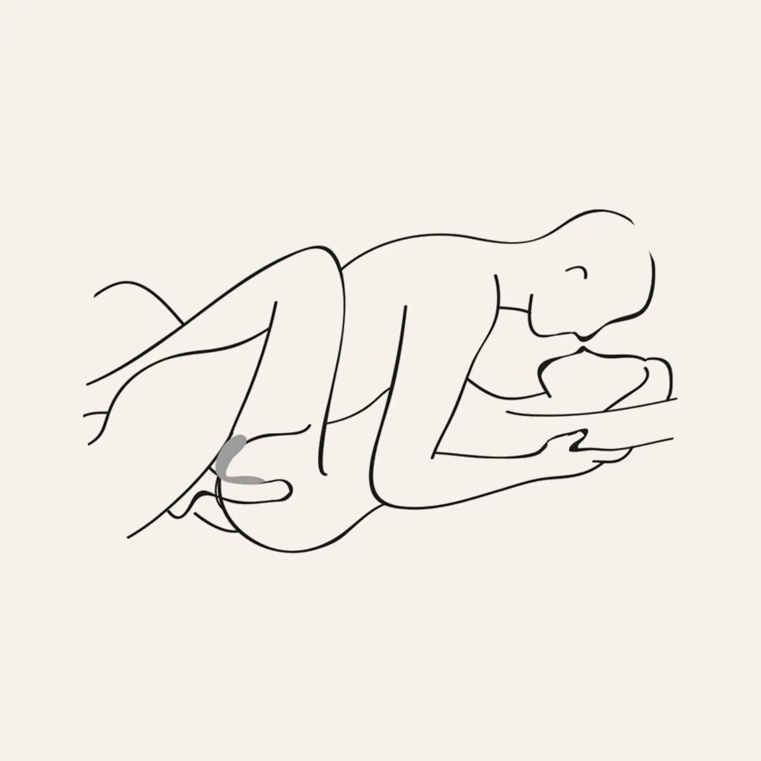 Dessin explicatif de l'utilisation du sextoy Double Joy de Satisfyer pendant un rapport sexuel, illustrant sa double stimulation interne et externe. Produit haut de gamme en vente sur Oh My God'Z.