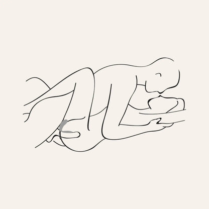 Illustration du stimulateur Double Love en utilisation, conçu pour intensifier les sensations en couple. Disponible dans la boutique haut de gamme Oh My God'Z.