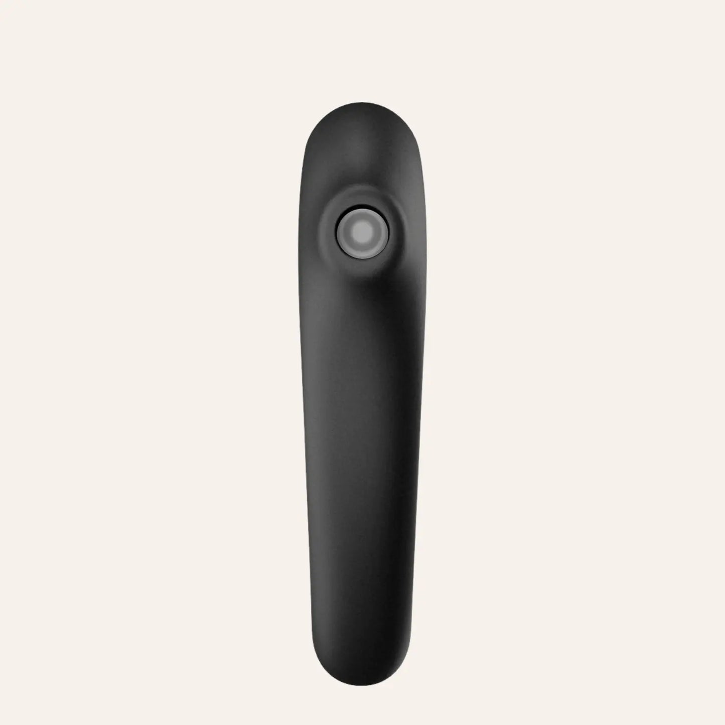 Vue frontale du stimulateur Dual Kiss de Satisfyer, illustrant la tête de stimulation sans contact conçue pour les zones érogènes externes – un must-have parmi les sextoys luxueux sur Oh My God'Z.