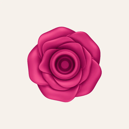 Vue aérienne du stimulateur clitoridien Satisfyer Pro 2 Modern Blossom, révélant sa tête à ondes de pression sans contact, en silicone doux. Un sextoy de luxe à retrouver chez Oh My God'Z, idéal pour une stimulation précise et élégante.