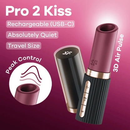 Packaging Satisfyer Pro 2 Kiss, stimulateur de luxe chez Oh My God'Z