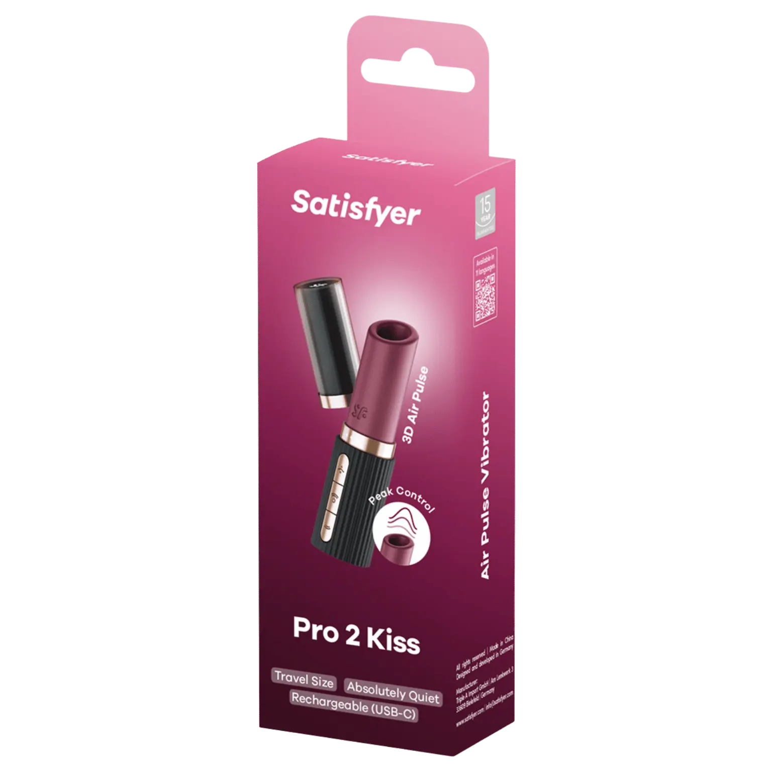Stimulateur Pro 2 Kiss de Satisfyer chez Oh My God'Z, luxe et discrétion en un sextoy