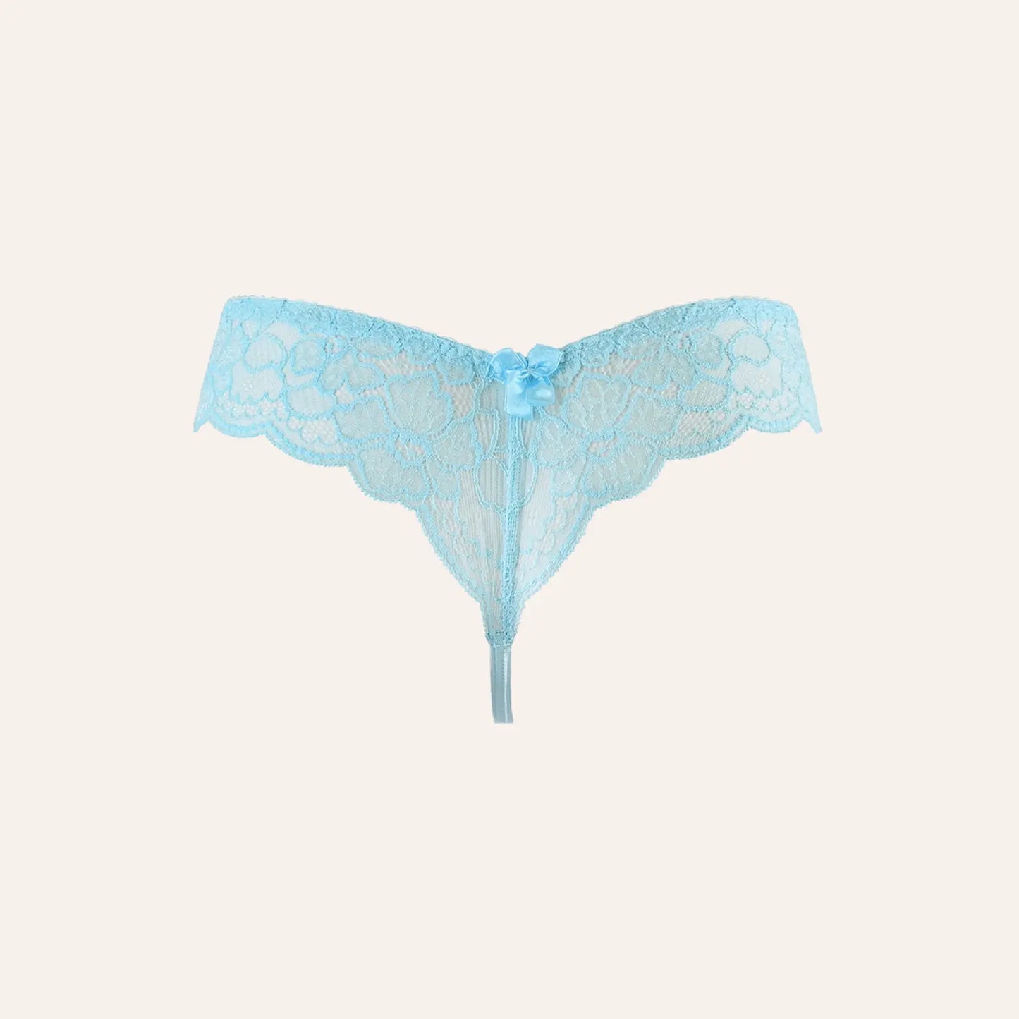 String tanga bleu transparent en dentelle florale V-10128 signé Axami, une pièce élégante et sensuelle disponible chez Oh My God'Z. Parfait pour sublimer votre collection de lingerie haut de gamme.