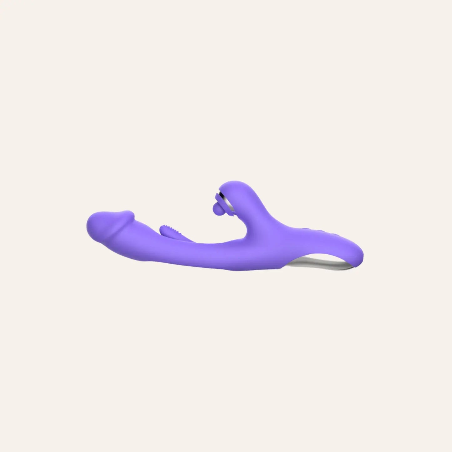 Design innovant du vibromasseur "Tess" : tige incurvée pour le point G et stimulateur clitoridien vibrant. À découvrir chez Oh My God'Z pour une expérience orgasmique ultime.