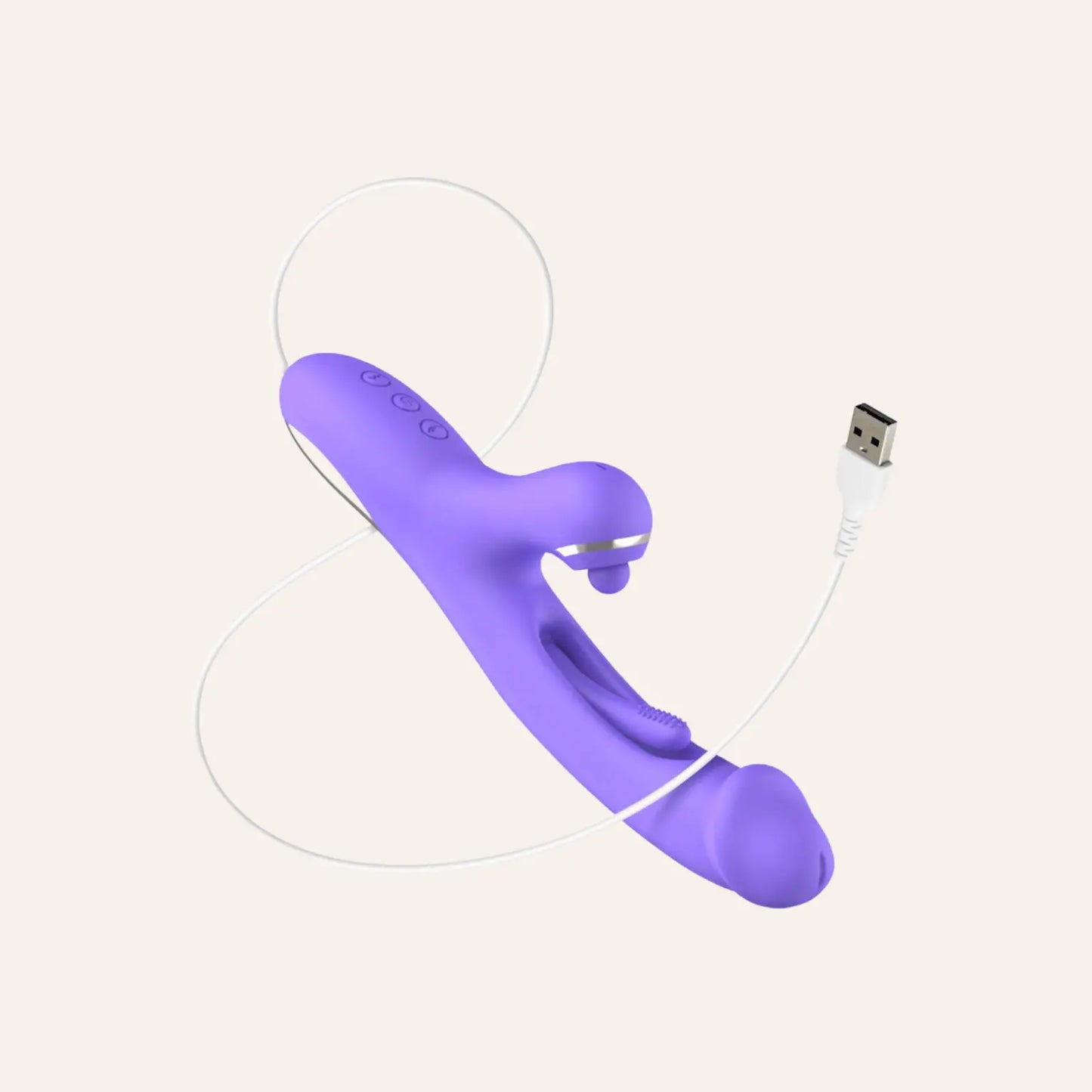 Vibromasseur "Tess" rechargeable par USB avec plusieurs modes de vibrations. Une technologie de plaisir avancée disponible chez Oh My God'Z.