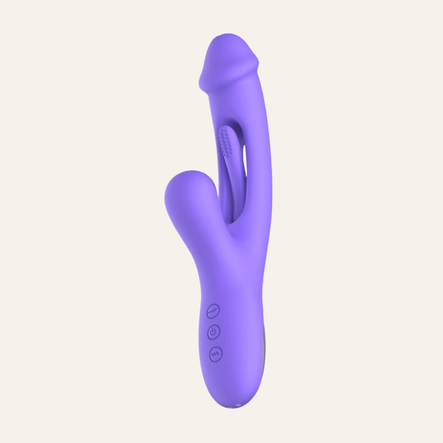 Vibromasseur Rabbit "Tess" de Good Vibes Only, en silicone violet ultra-doux avec stimulateur de point G et de clitoris. Disponible chez Oh My God'Z, boutique spécialisée en sextoys haut de gamme.