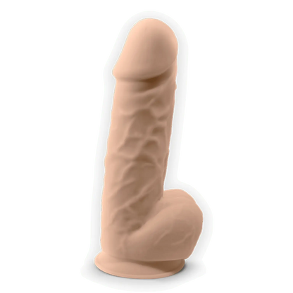 Vibro réaliste beige 21 cm avec télécommande sans fil – SilexD