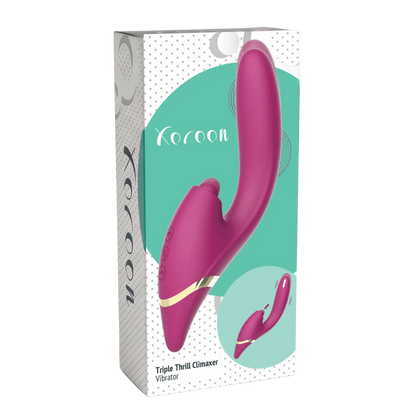 Coffret Vibromasseur Kocooon Triple Thrill Climaxer fuchsia – Oh My God’Z Plaisir luxueux