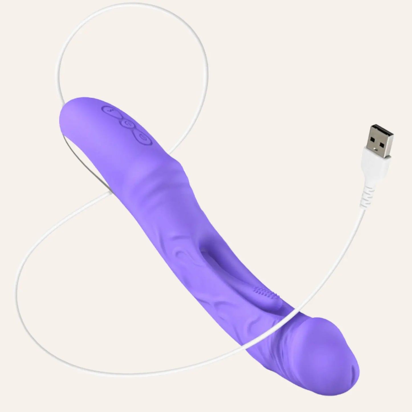 Le vibromasseur Flax de Good Vibes Only avec son câble USB de recharge, alliant design élégant et autonomie optimale. Vendu par la boutique Oh My God'Z, ce sextoy haut de gamme offre une stimulation du point G et du clitoris pour un plaisir ultime en toute simplicité.