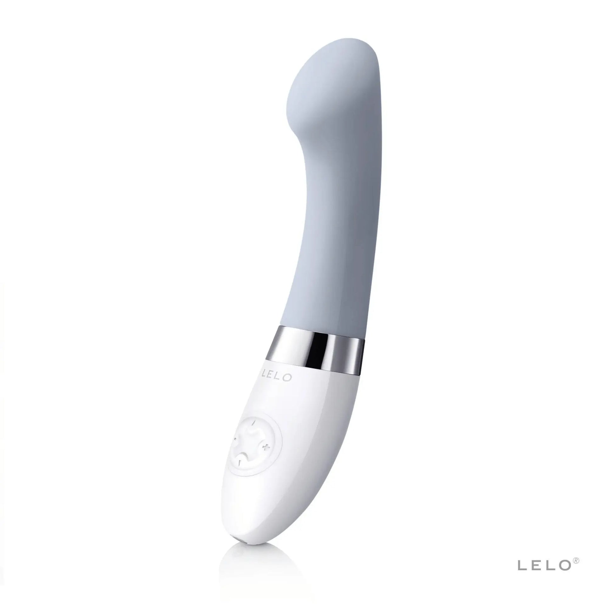 Vibromasseur Gigi 2 de LELO en couleur gris cool pour stimulation du point G, à retrouver chez Oh My God'Z pour moments intimes de qualité.