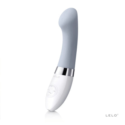 Vibromasseur Gigi 2 de LELO en couleur gris cool pour stimulation du point G, à retrouver chez Oh My God'Z pour moments intimes de qualité.
