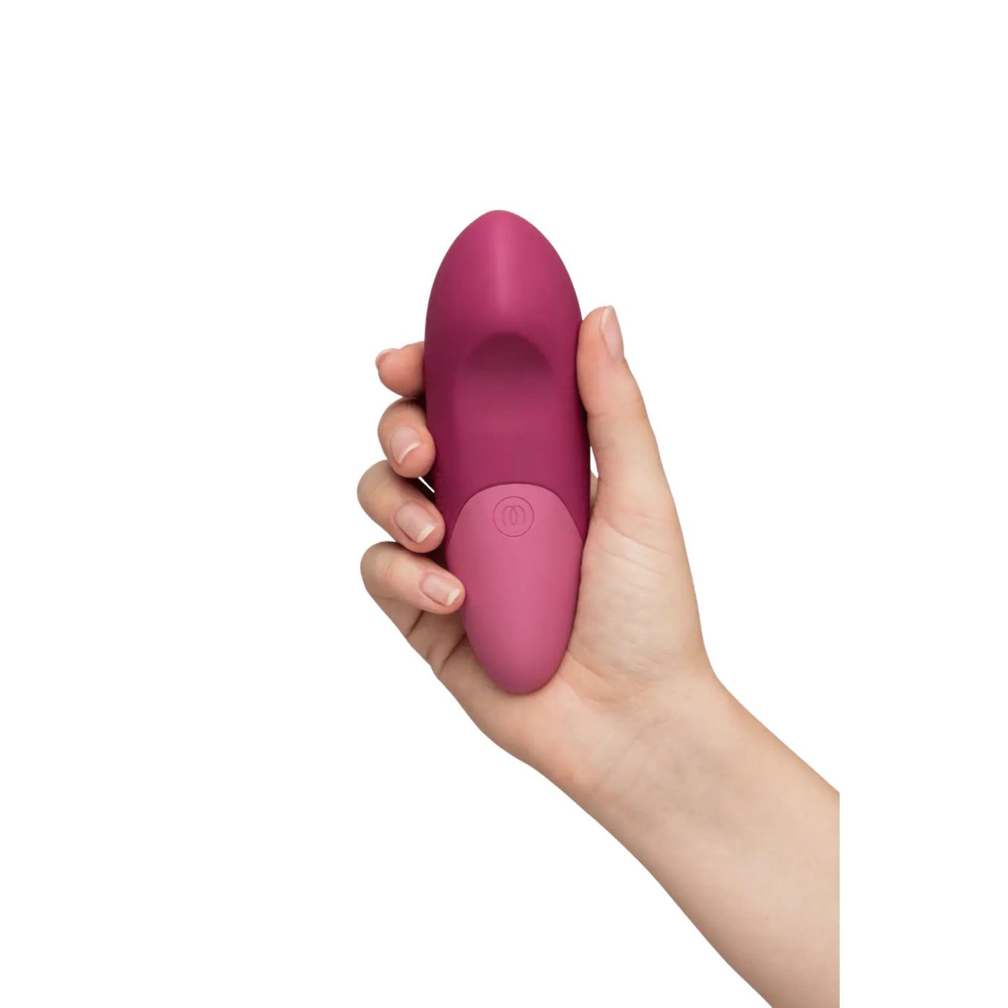 Womanizer Vibe prune en main, vibromasseur premium Oh My God'Z