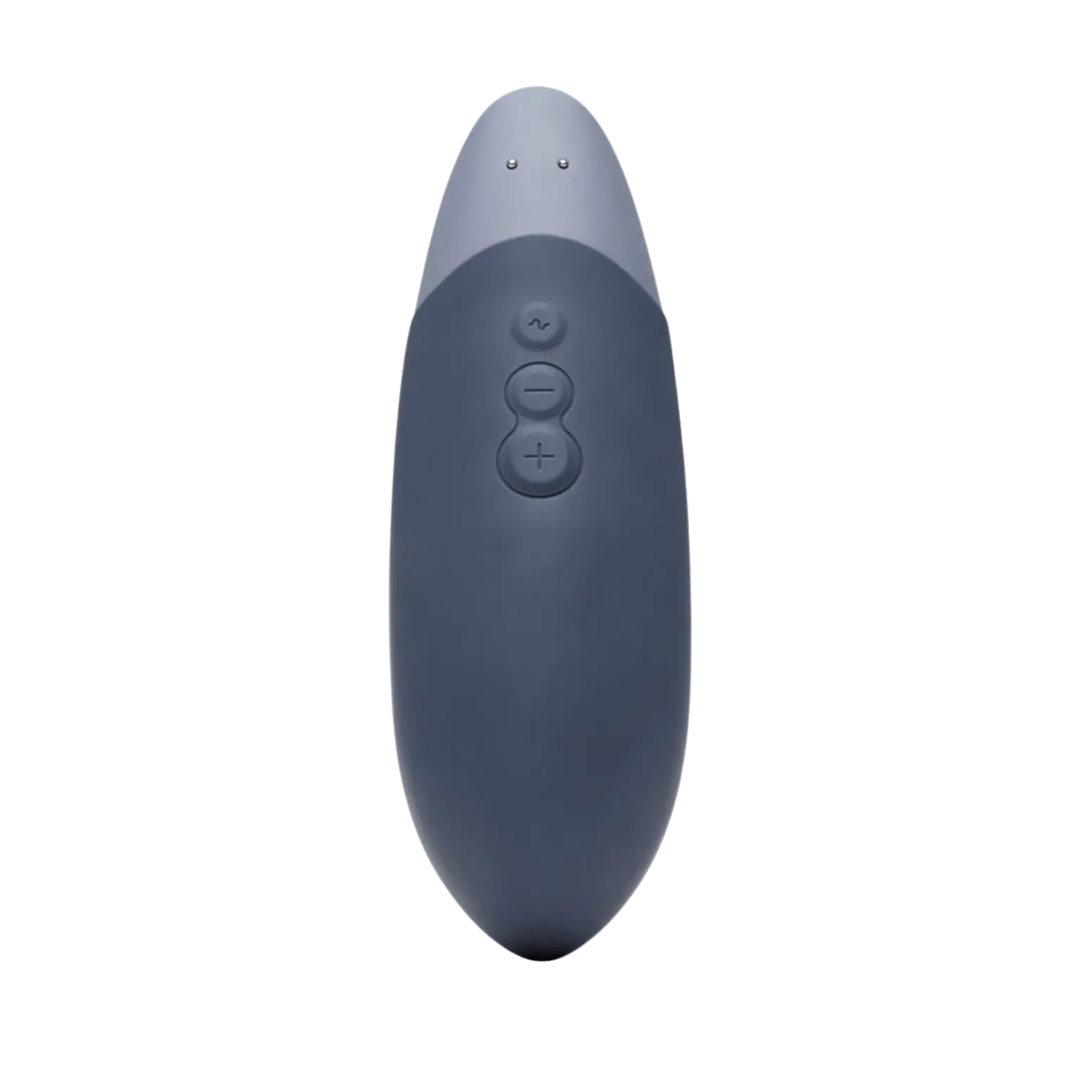 Vue arrière du Womanizer Vibe bleu avec commandes Oh My God'Z