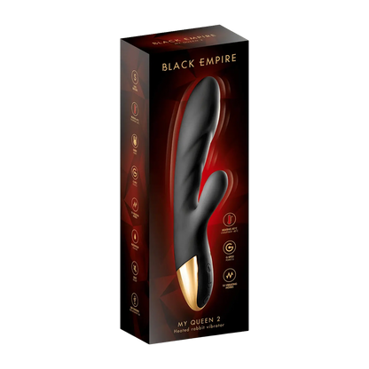 Packaging luxe du vibromasseur My Queen 2 Black Empire, dispo chez Oh My God'Z.
