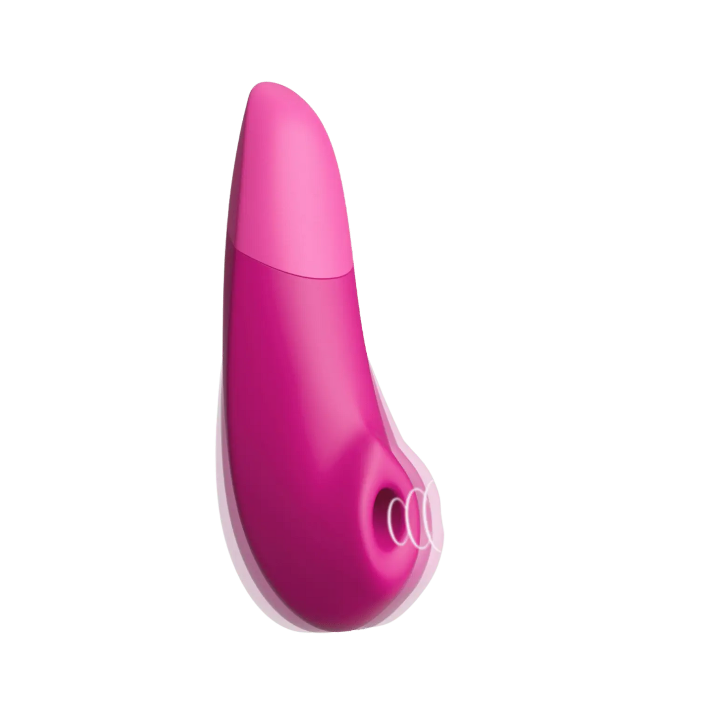 Stimulateur clitoridien Womanizer Enhance rose vu de côté – technologie d’aspiration haut de gamme pour un plaisir ultime, à retrouver sur Oh My God'Z.