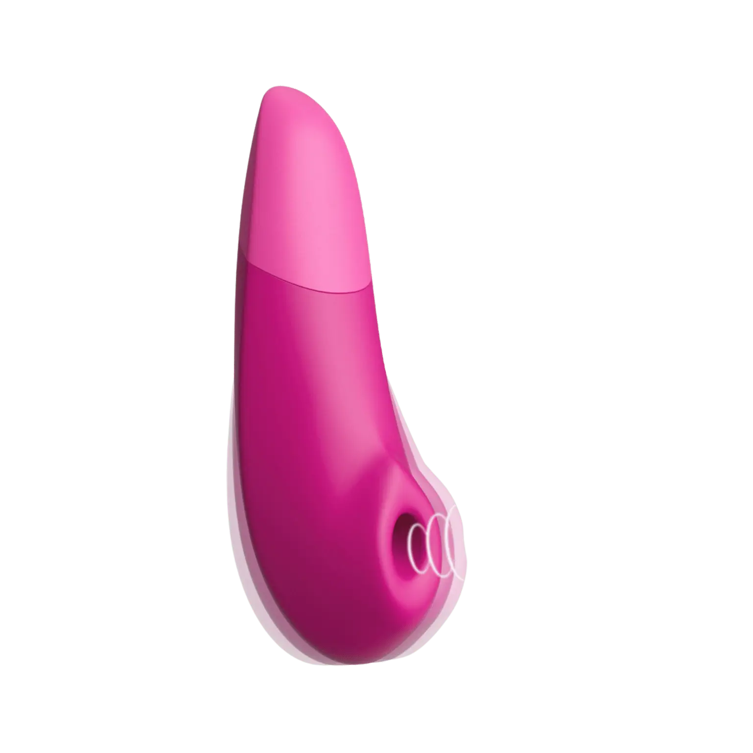 Stimulateur clitoridien Womanizer Enhance rose vu de côté – technologie d’aspiration haut de gamme pour un plaisir ultime, à retrouver sur Oh My God'Z.
